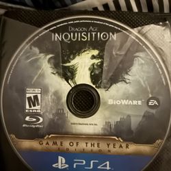 Dragon Age Inquisition Game of the Year Edition PS4 CIB; Disc only 