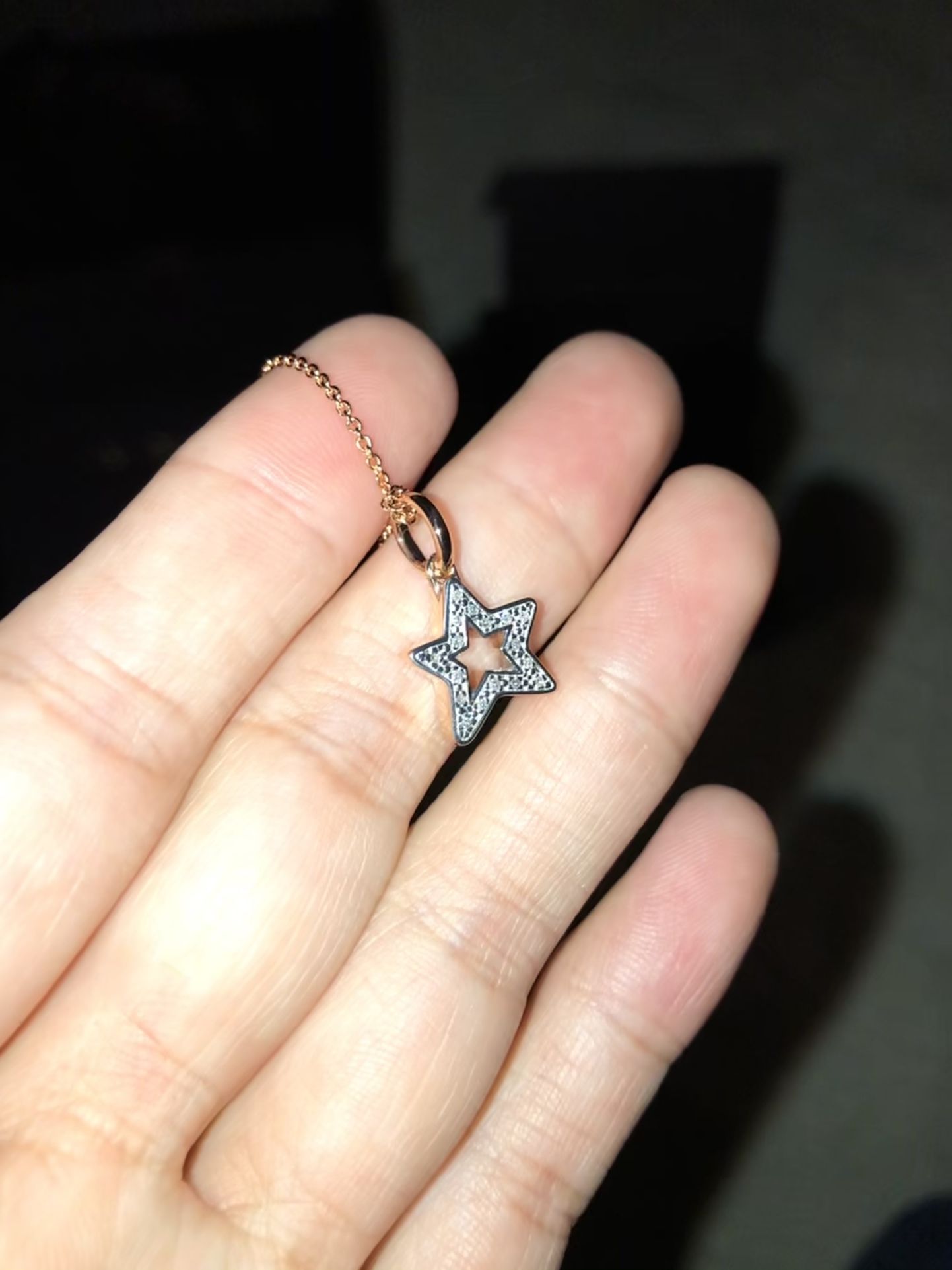 Monica Vinader Alphabet Star Diamond Necklace