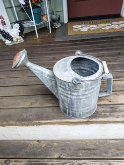 Galvanized Metal Watering Can
