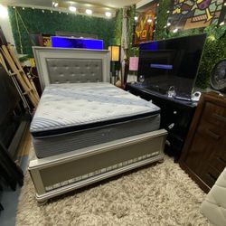 Queen Bed Frame And Mattress 