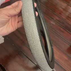 Silver Sparkling Car Steering wheel Cover-protector 