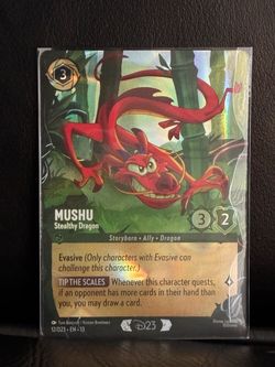 D23 EXPO 2026 DISNEY LORCANA COLLECTION MUSHU PROMO CARD 12/D23 EN 13 FOIL