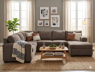 Gray sectional couch