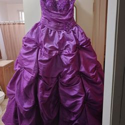 Marie Lee Purple Ball Gown