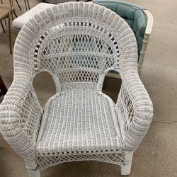 White Wicker Chair