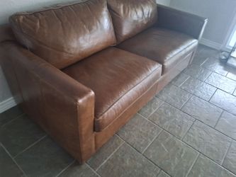Leather pull out Bed Queen