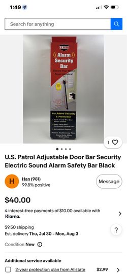 Security bar