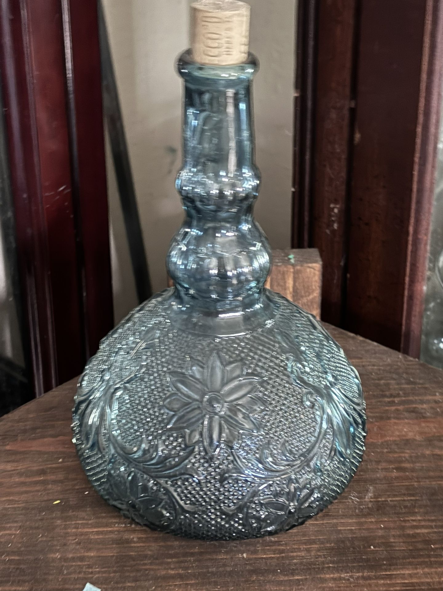 Both Collectible Teal Decanter 