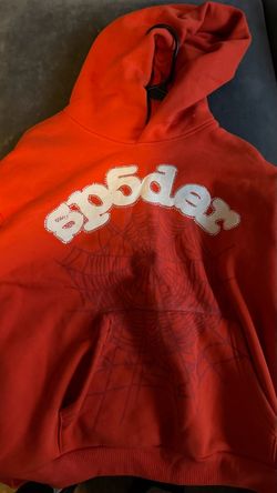 orange sp5der hoodie