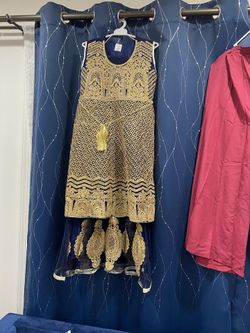 Pakistani Net Dress - Kids Size Age 12-14