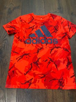 Boy red adidas shirt size 14/16 #10