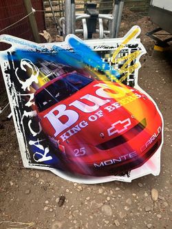 NASCAR Bud sign