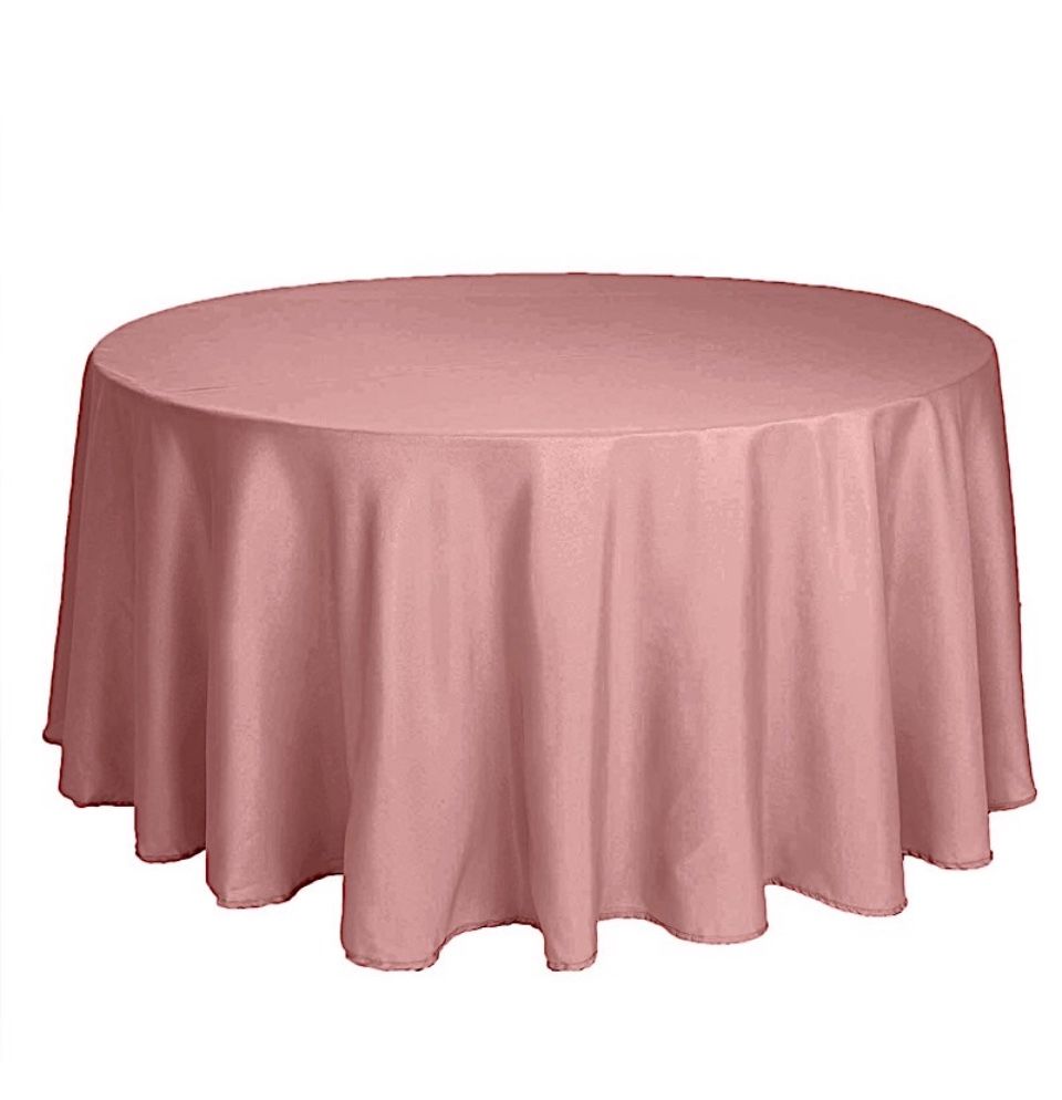 10 pcs 120" ROUND Satin TABLECLOTHS Wedding Party Tabletop Linens