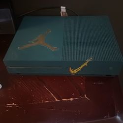 Xbox series one S special edition blue console