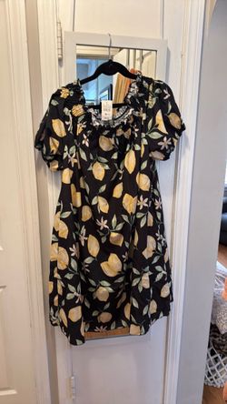 Ashley Stewart Black lemon dress woman