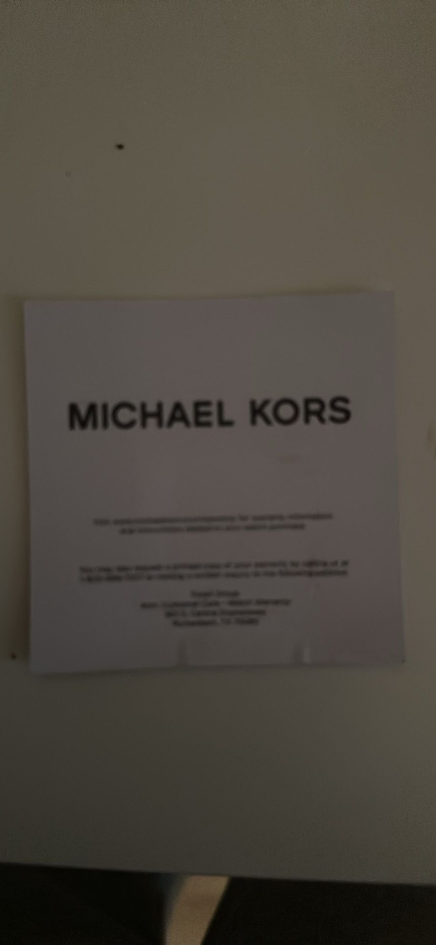 Michael Kors Watch Clothing