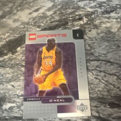 Shaquille O’ Neil LEGO Upper deck Basketball Card