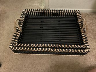 Set of 2 Boho trays