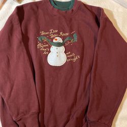 EUC Woman’s Christmas Sweatshirt, Medium