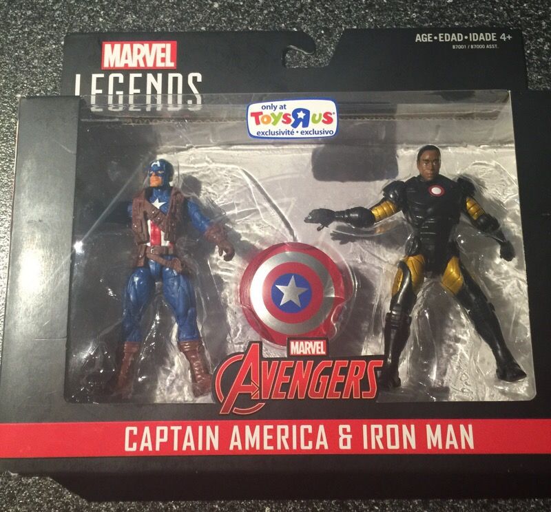 Captain America and Iron Man James Rhodes face War Machine VARIANT 3.75 inch action figure 2 figure set, Marvel Avengers Civil War, marvel legends T