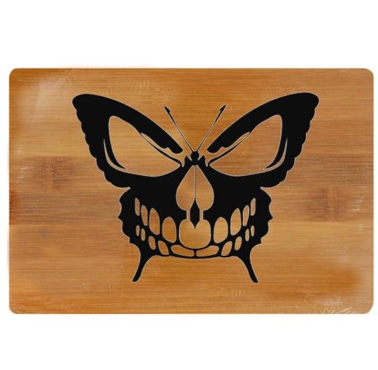 Skull Butterfly Cutting Board 