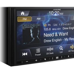 ALPINE 7” Double DIN stereo With Android Auto & CarPlay: Model iLX-407