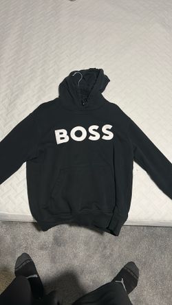 Black BOSS Hoodie/ Size L/ Men