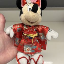 Disney Japan Plush Minnie Mouse In Kimono 