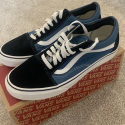 Navy Blue Vans Old Skool 8.5 Men’s