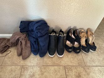 Women’s size 8 boots & size 7.5 heels