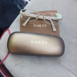 Gucci Glasses Case With Gucci Rag And Coach Glasses