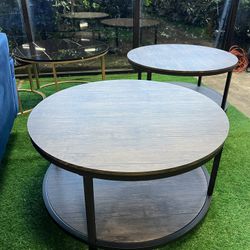 Round Coffee table 36 Inches / Mesa de centro redonda de 36 pulgadas /