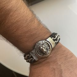 Lion Head Mens Bracelet 