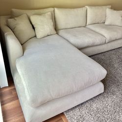 Sectional Cream White Couch