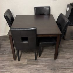 Wooden Table with 4 chairs