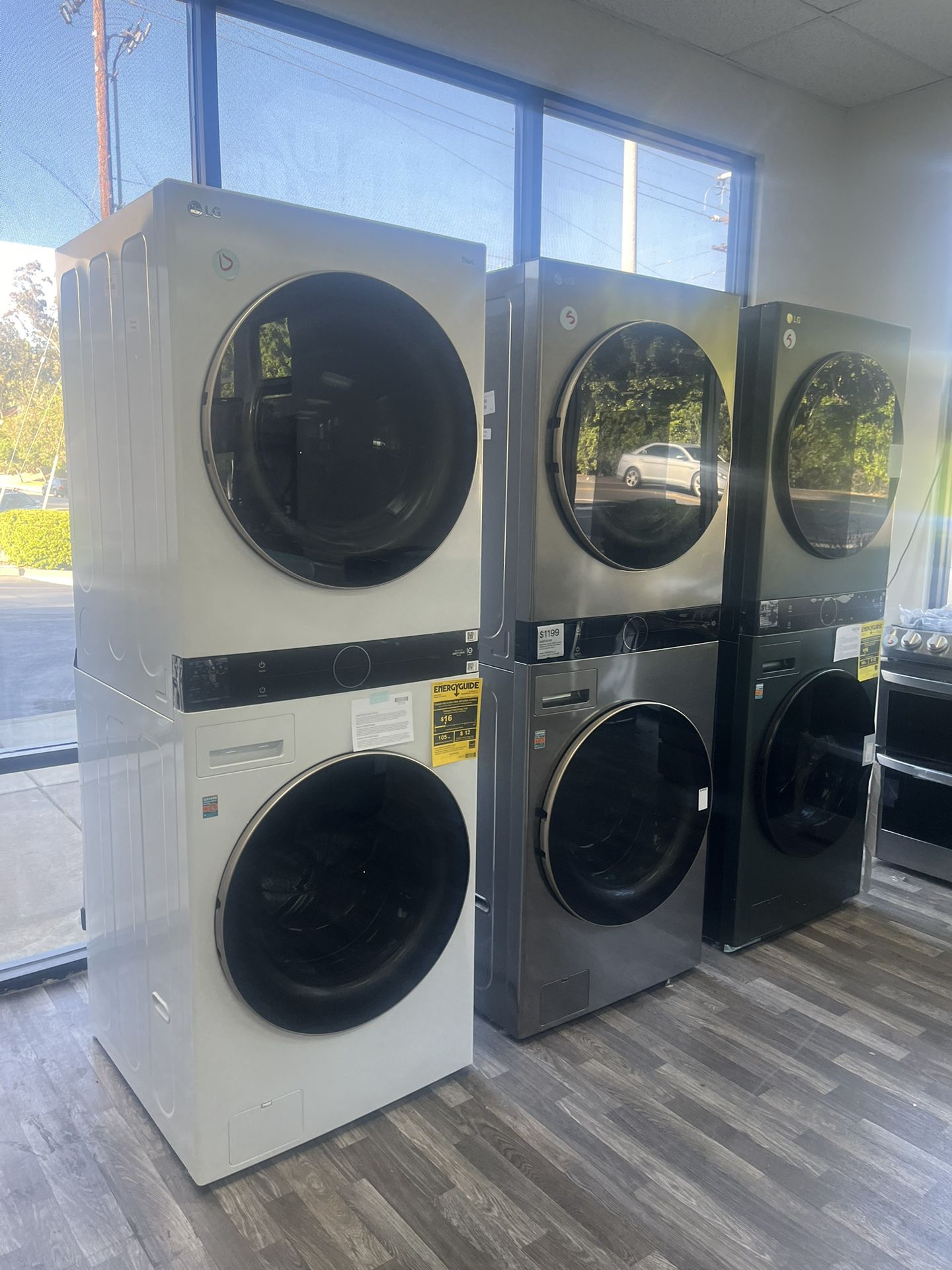 Single Unit Washer And Electric Dryer  WAS$2399 NOW $1199 