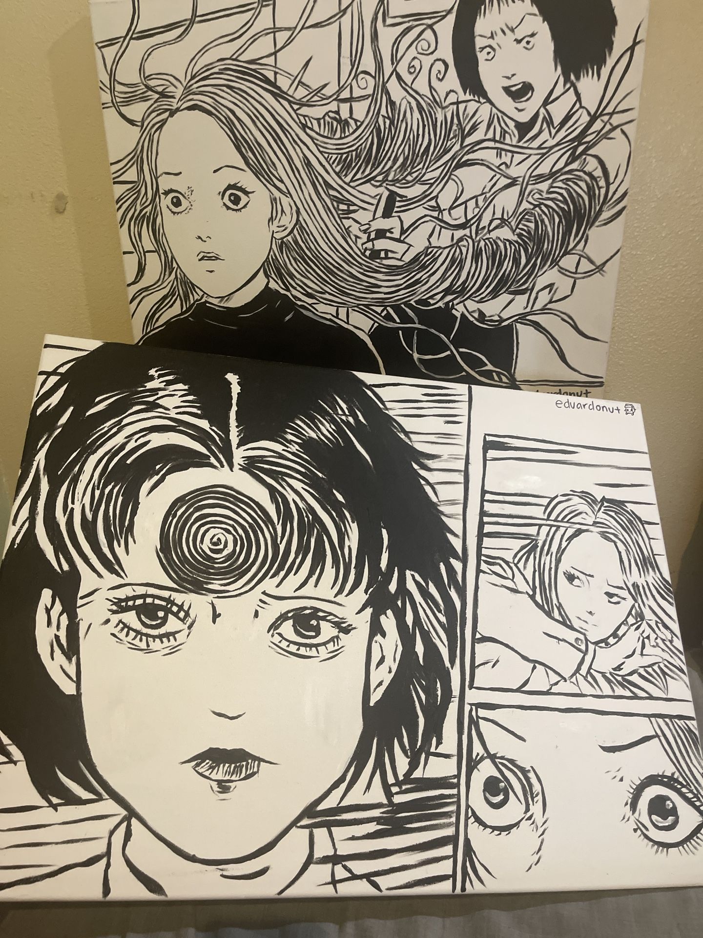 Junji Ito Acrylic Paintings