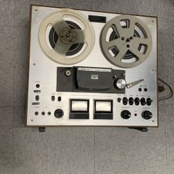 Tested Vintage 1969 AKAI M-10 Reel To Reel Tape Desk Music Player 