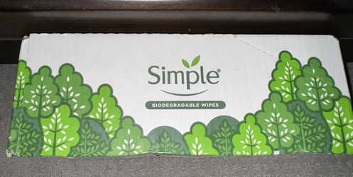 Simple Biodegradable Facial Cleansing Wipes – 6 Pack (25 Wipes Each) | Sensitive Skin