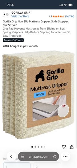 Twin Size Mattress Gripper