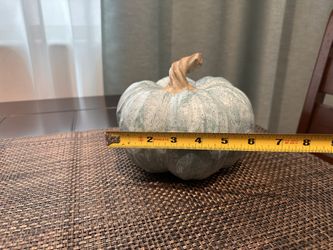 New Blue Wooden Pumpkin 