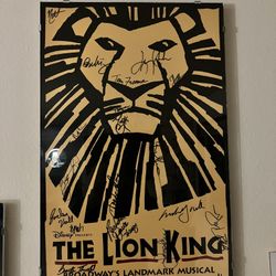 Broadway Play Bill Signed During The Broadway Play, All Cast Members Included