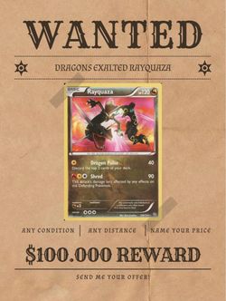 WANTED Dragons Exalted Shiny Rayquaza Secret Rare