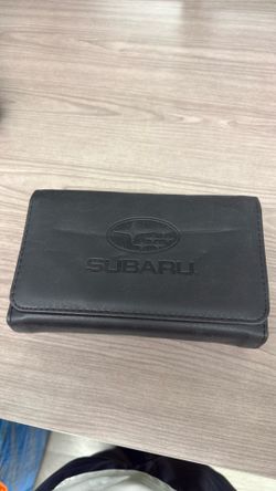OEM Subaru Black Leatherette Owner's Manual Case / Document Holder