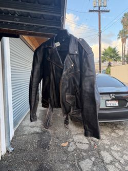 Leather jacket motorcycle