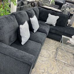 Ashley dark grey Sectional,Only $54 Down Payment, Financing Available,Fast Delivery 