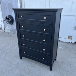 Tall Black Dresser