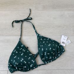 floral bikini top 💚