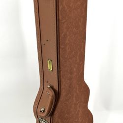 Crossrock Relief Series Les Paul Guitar Case for Single-Cut Electric Guitars 2025 - Carved Red Wood Finish