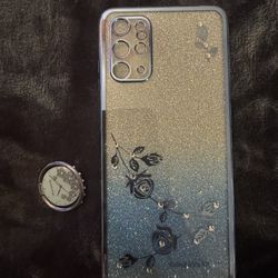 for Samsung A71 5g Case Clear Glitter Sparkle, Luxury Shiny Samsung Galaxy A71 5g Phone Case Flower Silicone TPU Protective Case Anti-Scratch Cover Pu